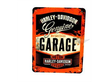 Sign Sheet metal High approx. 200mm wide 150mm Strong colors for Harley