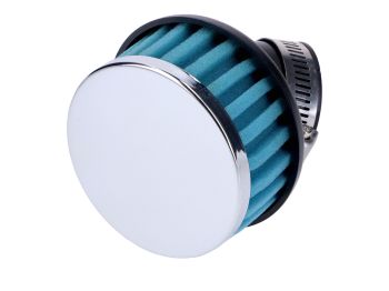 Air filter 28-35mm 45 degree foam blue for Bing carburetor, Puch Maxi, Zündap