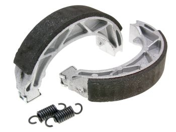 brake shoe set Polini 140x25mm w/ springs for drum brake for Aprilia 50 Scarabeo, Piaggio 50 Fly, Liberty, Vespa 50 Primavera