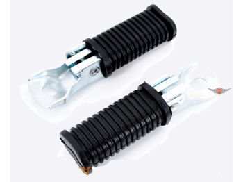 Footrests 100mm 37mm black for Zündapp, Hercules, Kreidler, Puch, moped, moped, mokick, KKR
