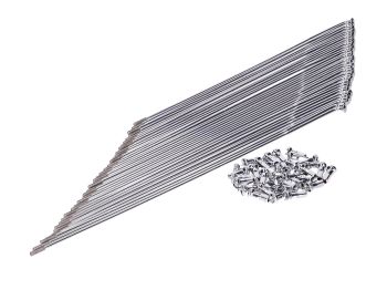 Spokes cloverleaf chrome 212mm 211mm with nipple 36 pieces for WWS, Hercules, Hercules 221 MFHT