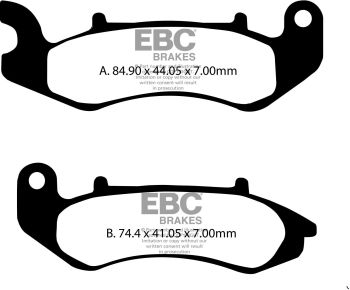 BRAKE PAD SFA ORG SCOOTER