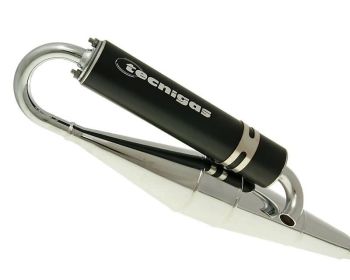 exhaust Tecnigas Next-R chrome for Minarelli 100 2-stroke