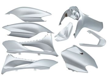 fairing kit EDGE 9-piece silver metallic for MBK Mach G, Yamaha Jog R, Jog RR 50cc 2-stroke