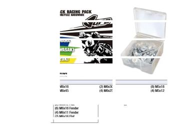 TRACK RCING PACK YAM/KAW
