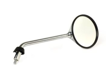 Mirror -MOTO NOSTRA, chrome, M8x1.25 left-hand thread, lhs- Piaggio LX50 (ZAPC381, ZAPC383, ZAPC387), LX125 (ZAPM441, ZAPM443, ZAPM681), LX150 (ZAPM444), S50 (ZAPC386), Piaggio Liberty 50 (ZAPC42, ZAPC49) Liberty 125 (RP8M, ZAPM38, ZAPM67), Liberty 150 (Z