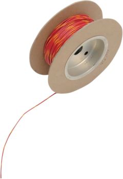 WIRE 18G 100' RED W/YEL