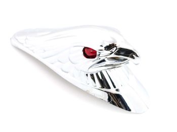 Mudguard figure eagle plastic chrome-plated 180mm for Zündapp, Kreidler, Hercules, Puch, Simson
