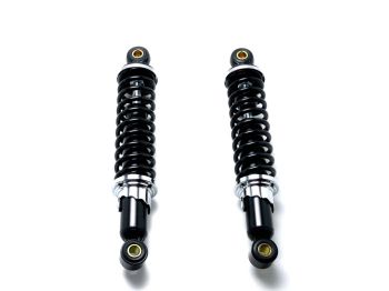 Shock absorber black hydraulic 260mm 10mm bushes 5-way adjustable for Kreidler Flory, Zündapp, Hercules, Puch, Simson, Miele, DKW, NSU
