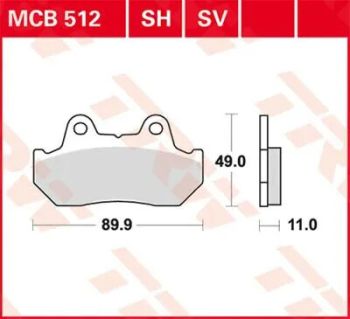 BRAKE PAD SINTER REAR STR