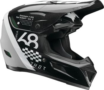 HELMET REFLEX SPORT RIOT BK/WH