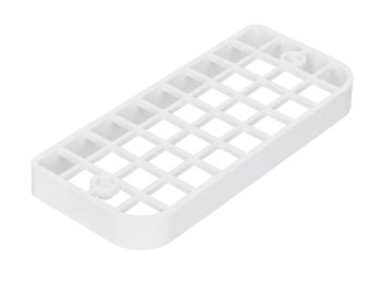 Lamp grille for angular rear light (ABS plastic) white for Piaggio Ciao P/PX