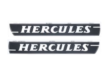 Tank sticker set 270x34mm 2 pieces for Hercules HR 1, Hobby Rider matt black with white lettering
