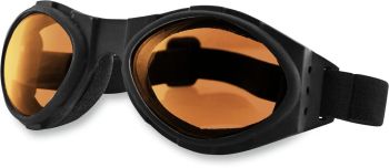 GOGGLE BUGEYE BLACK W/ AMBER L