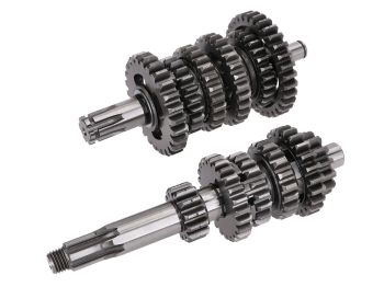 gearbox / gear shaft set 6-speed Doppler racing for Derbi EBE, EBS, D50B0, D50B