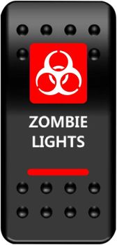 SWITCH RCKER ZMBIE LT-RED