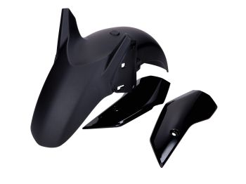 Front mudguard set glossy black for Yamaha X-Max 125cc, 300cc 2023-