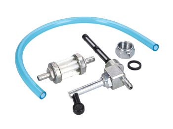 set - fuel cock, fuel hose and filter for Simson S50, S51, S70, MZ ETZ, TS, ES