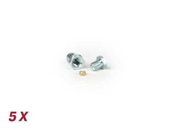 Trunnion set -BGM ORIGINAL- Ø=6.8x8mm- all Vespa models (used for clutch cable/gear change cable in gear selector box) - 5 pcs