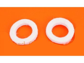 Felt disk white for Kreidler, Florett egg tank K 54/0M, Super 4 Moped Mokick