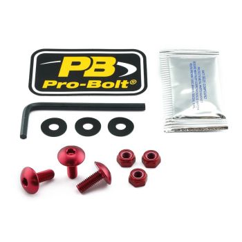 BOLT KIT LIC PLATE RED