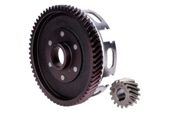 Clutch housing with metal gear for Sachs 50/2, 50/3, 50/4, Hercules, Miele, DKW, Rixe, KTM, Göricke