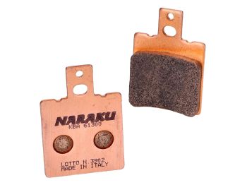 brake pads Naraku sintered for Aprilia AF1, RS 125, Keeway, Hyosung Boomer