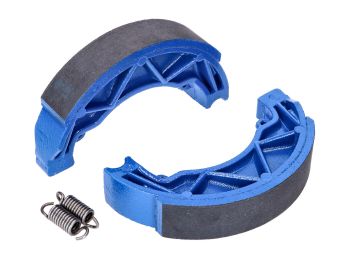 Brake shoe set Polini Sport 140x25mm incl. springs for drum brake for Piaggio 125 Fly, Liberty, Hexagon, Vespa Primavera