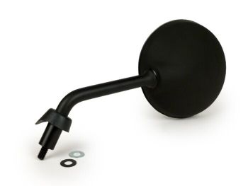 Mirror -MOTO NOSTRA Shorty, matt black, M8x1.25 right-hand thread, lhs, rhs- Piaggio LX50 (ZAPC381, ZAPC383, ZAPC387), LX125 (ZAPM441, ZAPM443, ZAPM681), LX150 (ZAPM444), S50 (ZAPC386), Piaggio Liberty 50 (ZAPC42, ZAPC49) Liberty 125 (RP8M, ZAPM38, ZAPM67