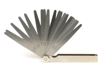 Feeler gauge -UNIVERSAL- 20 blades, metal - 0.05-1.00mm + 0.002-0.040 inch