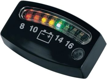 GAUGE BATTERY LED BLACK