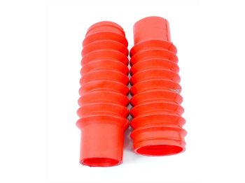 Fork gaiter red 40/45mm 165mm for Yamaha, RD 50, 80, FS 1