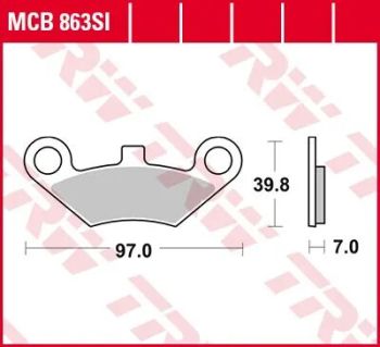 BRAKE PAD SINTER OFFROAD