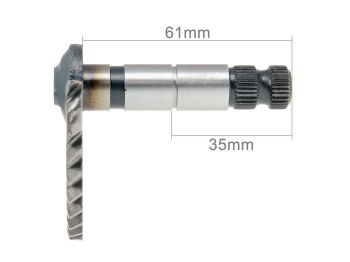 kickstart spindle complete 61mm / 35mm for GY6 50cc, 139QMB