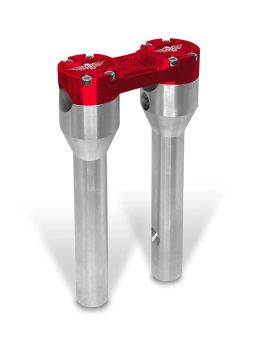 RISER STRAIGHT 8 SILVER/RED 1-