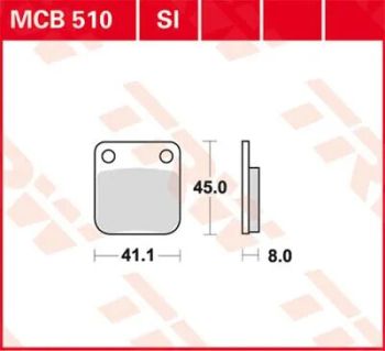BRAKE PAD TRW MCB510