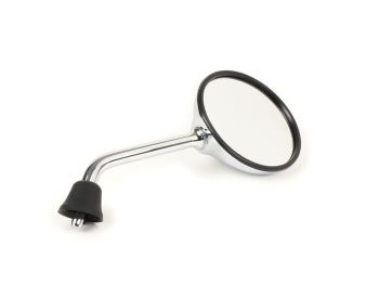 Mirror -MOTO NOSTRA Shorty, chrome, lhs, rhs- Vespa GTS 125 i.E. Super (2014-2016, facelift) (ZAPM4530), Piaggio LX50 2T 2009-2011 (ZAPC38101), LX50 4T 4V 2009-2011 (ZAPC38700)