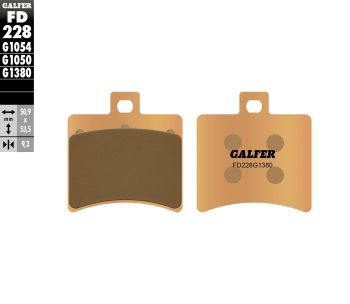 BRAKE PAD SINTERED SCOOTER