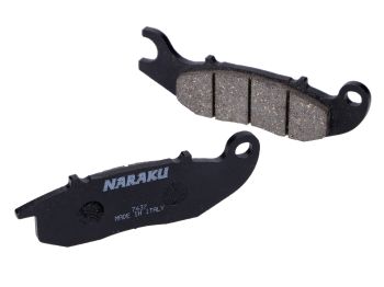 Brake pads Naraku organic for Vespa GTS 23-, Piaggio Medley, Liberty, Aprilia SR COMPACT GT