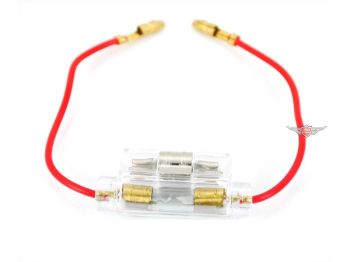 Plastic fuse holder with cable and fuses for Yamaha RD, DT, FS 50, 80, 125