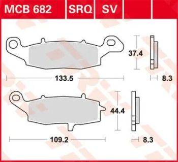 BRAKE PAD TRW MCB682