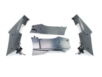 Frame cover plastic black 4 pieces for Zündapp GTS 50, C 50 Sport, KS Type 529, 80 530