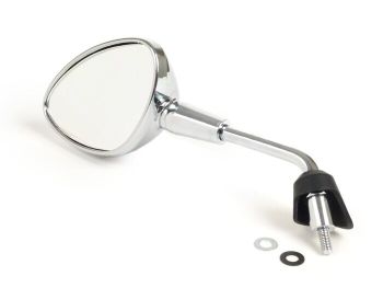 Mirror -MOTO NOSTRA Shorty- Vespa GTS 125-300 HPE (2019-), Vespa Sprint 50-150, Vespa Primavera 50-150 - chrome - lhs