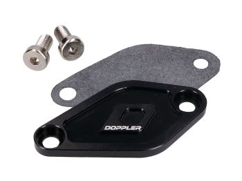 oil pump cover Doppler black for Minarelli AM6, Derbi EBE, EBS, D50B
