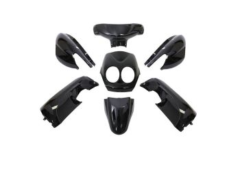 fairing kit 7-piece black metallic for Yamaha Neos, MBK Ovetto 50cc 2-stroke 2008-