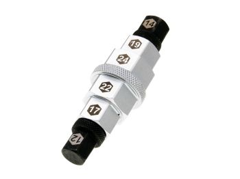 front axle hexagon socket / hex nut Buzzetti multi-size 12, 14, 17, 19, 22, 24mm