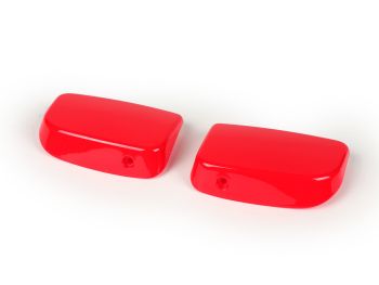 Pair of covers for brake master cylinder -BGM PRO, without mirror holes- Vespa GTL125/200 (ZAPM311, ZAPM312), GTS125 (ZAPM313), GTS250 (ZAPM451), GTS300 (ZAPM452), GTS i.e. Super125 (ZAPM453), GTS i.e. Super300 (ZAPM452) - red (894 red dragon)