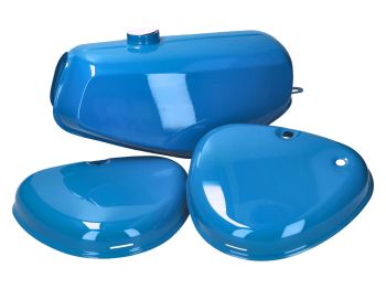 fuel tank and side cover set blue for Simson S50, S51, S70