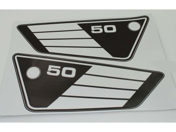 Side cover sticker 100mm 270mm for Yamaha FS 1 Mokick, RD 50