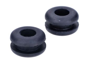 Side cover Drilastic retaining rubber 2-piece black for Hercules, Supra Enduro